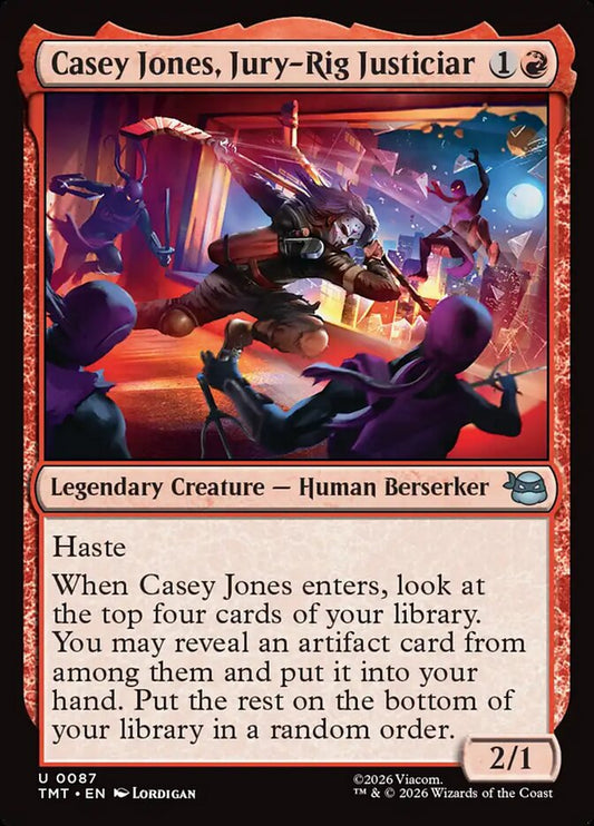 TMT-087 Casey Jones, Jury-Rig Justiciar | Uncommon (EN)