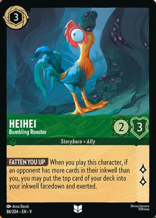 Set 9-086 | HeiHei - Bumbling Rooster | Uncommon