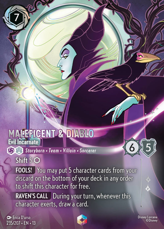 Set 13-235 Maleficent & Diablo - Evil Incarnate  | Enchanted
