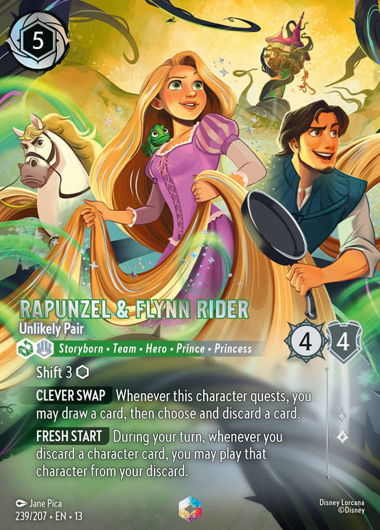 Set 13-239 Rapunzel & Flynn Rider - Unlikely Pair  | Enchanted