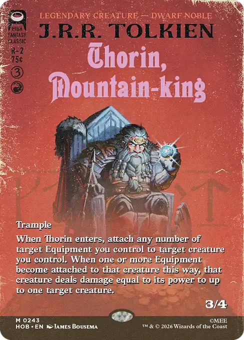 HOB-243 Thorin, Mountain-king (Borderless) | Mythic (EN)