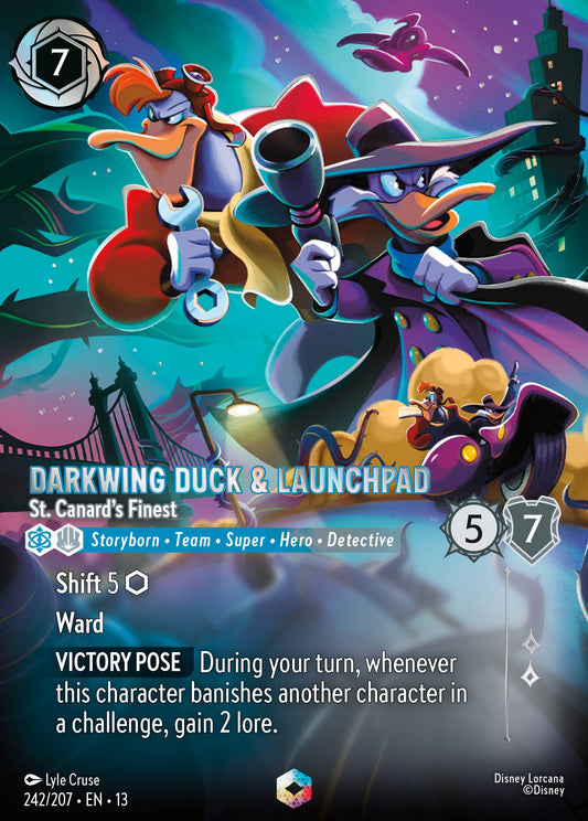 Set 13-242 Darkwing Duck & Launchpad - St. Canard's Finest  | Enchanted