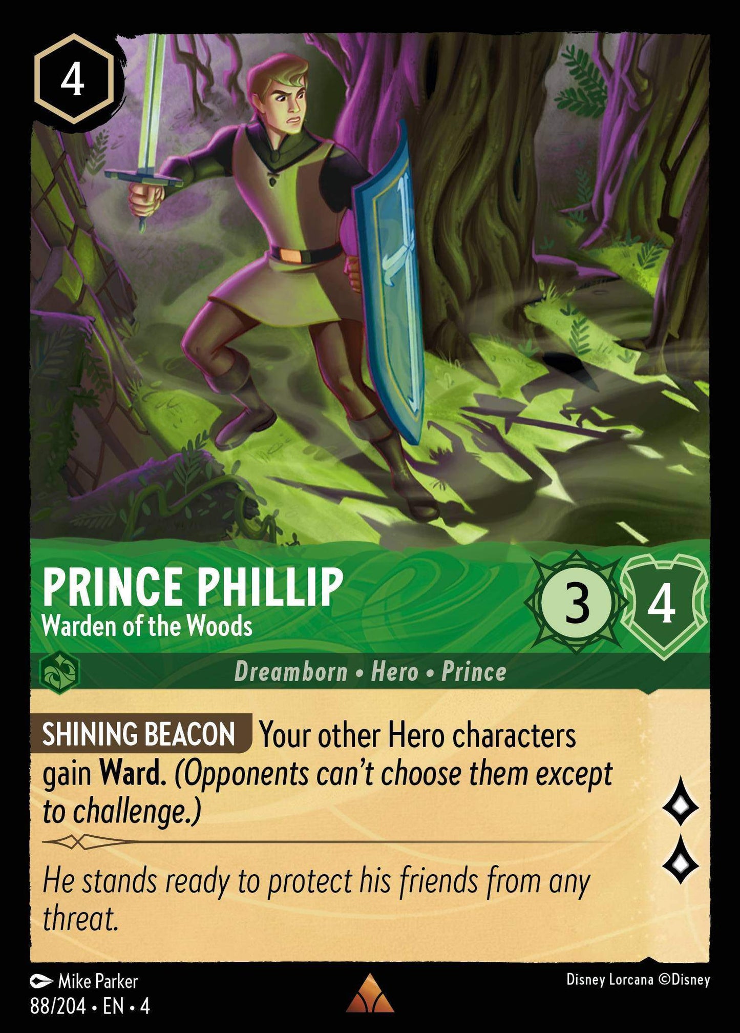 Set 9-072 | Prince Phillip - Warden of the Woods | Rare