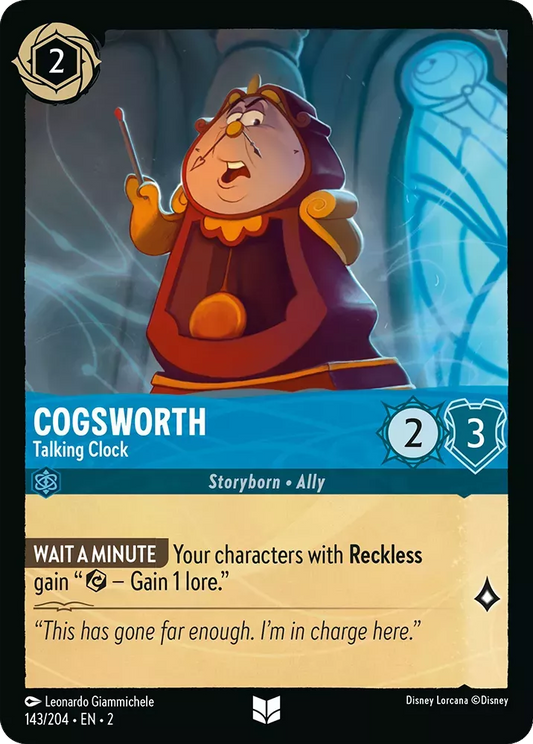 Set 2-143 | Cogsworth - Talking Clock | Uncommon