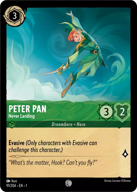 Set 1-091 | Peter Pan - Never Landing |  Common