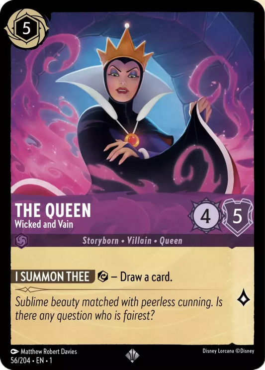 Set 1-056 | The Queen - Wicked and Vain |  Super Rare