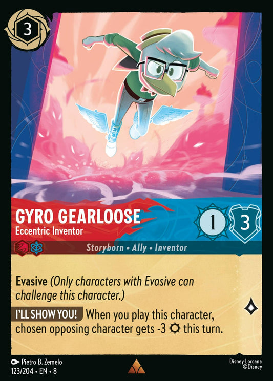 Set 8-123 | Gyro Gearloose - Eccentric Inventor | Rare