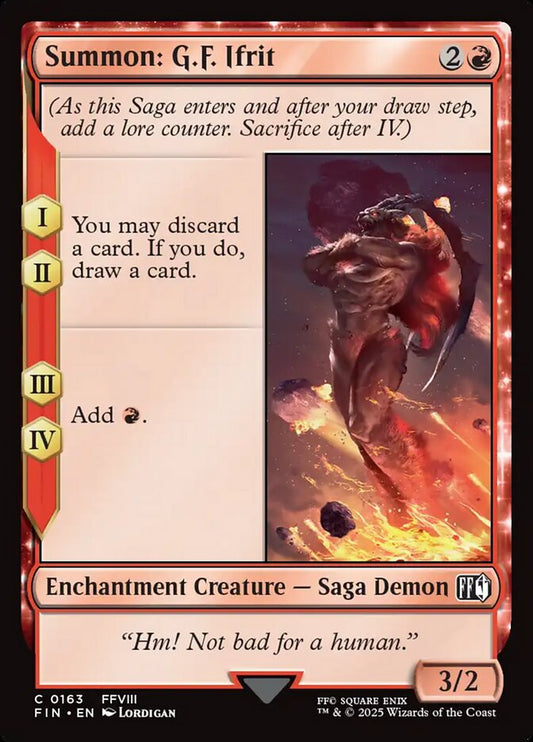 FIN-0163 | Summon: G.F. Ifrit | EN  | - | Non-Foil