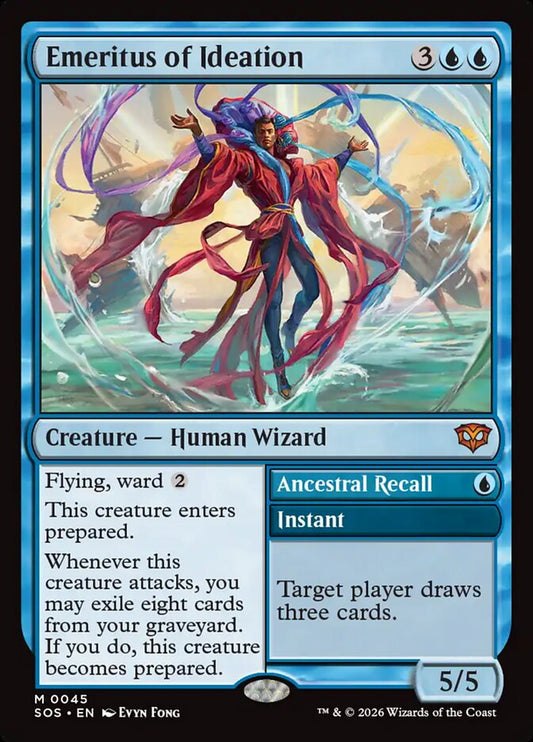 SOS-045  Emeritus of Ideation // Ancestral Recall -EN- M (Non-Foil)