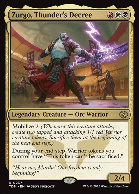 TDM-0237 | Zurgo, Thunder's Decree | EN  | - | Foil