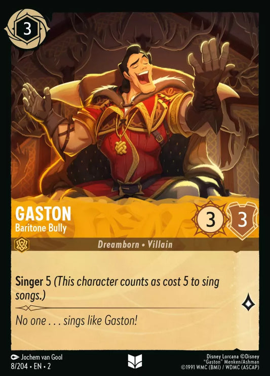 Set 2-008 | Gaston - Baritone Bully | Uncommon