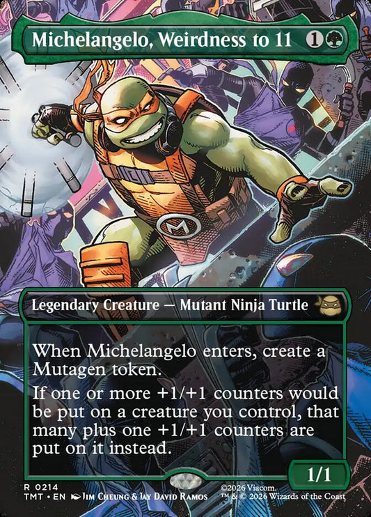 TMT-0214 | Michelangelo, Weirdness to 11 | EN  | - | Foil