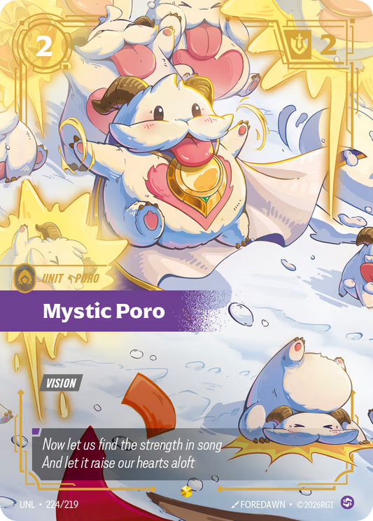 UNL-224/219 Mystic Poro (Overnumbered) | Showcase