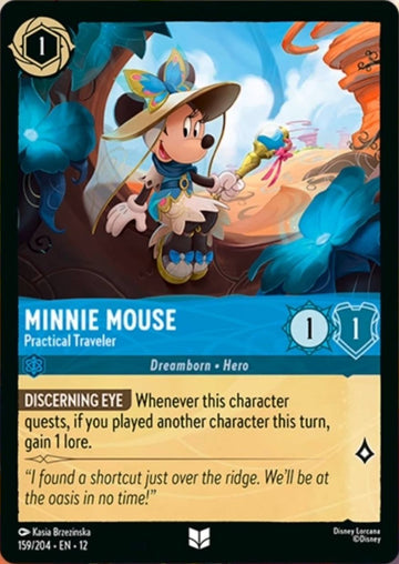 Set12-159 | Minnie Mouse – Practical Traveler | Uncommon | Foil