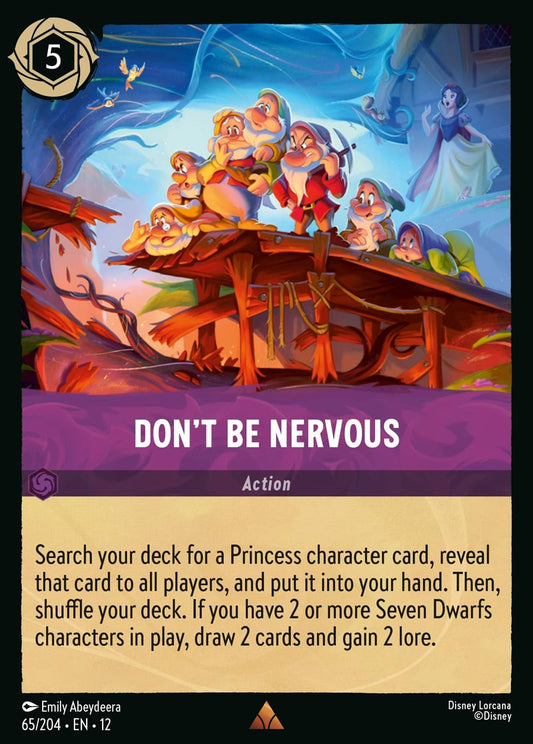 Set12-065 | Don't Be Nervous | Rare | Non-Foil
