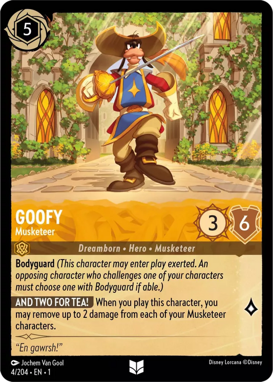 Set 1-004 | Goofy - Musketeer |  Uncommon