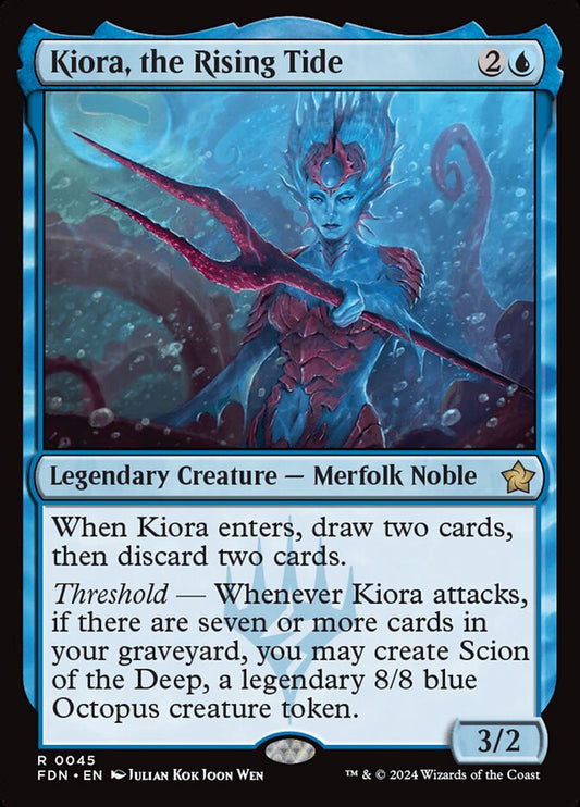 FDN-0045 | Kiora, the Rising Tide | EN  | - | Foil