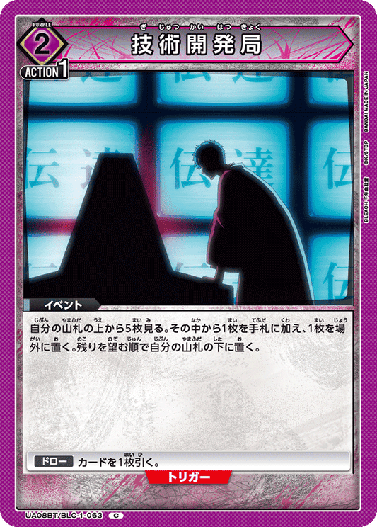 UA08BT/BLC-1-063  | 技術開発局 | C