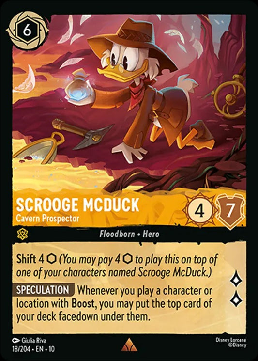 Set 10-018 | Scrooge McDuck - Cavern Prospector | Rare