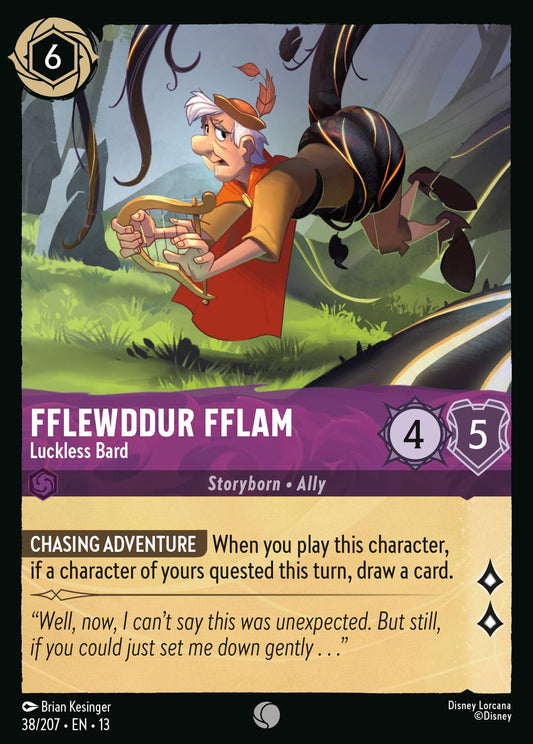 Set 13-38 Fflewddur Fflam - Luckless Bard | Common