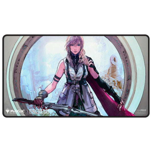 [Magic The Gathering 魔法風雲會] FINAL FANTASY Black Stitched Playmat Lightning |