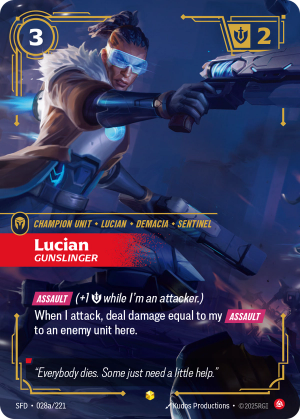 SFD-028a/221 | Lucian, Gunslinger | Showcase