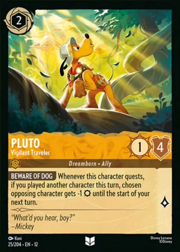 Set12-025 | Pluto – Vigilant Traveler | Uncommon | Non-Foil