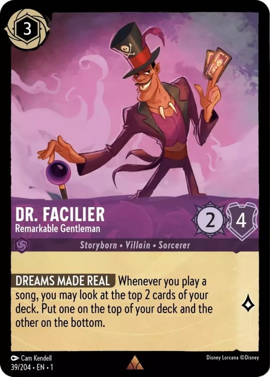 Set 1-039 | Dr. Facilier - Remarkable Gentleman |  Rare