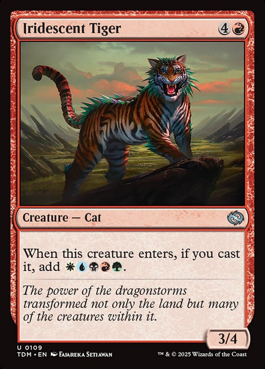 TDM-0109 | Iridescent Tiger | EN  | - | Non-Foil