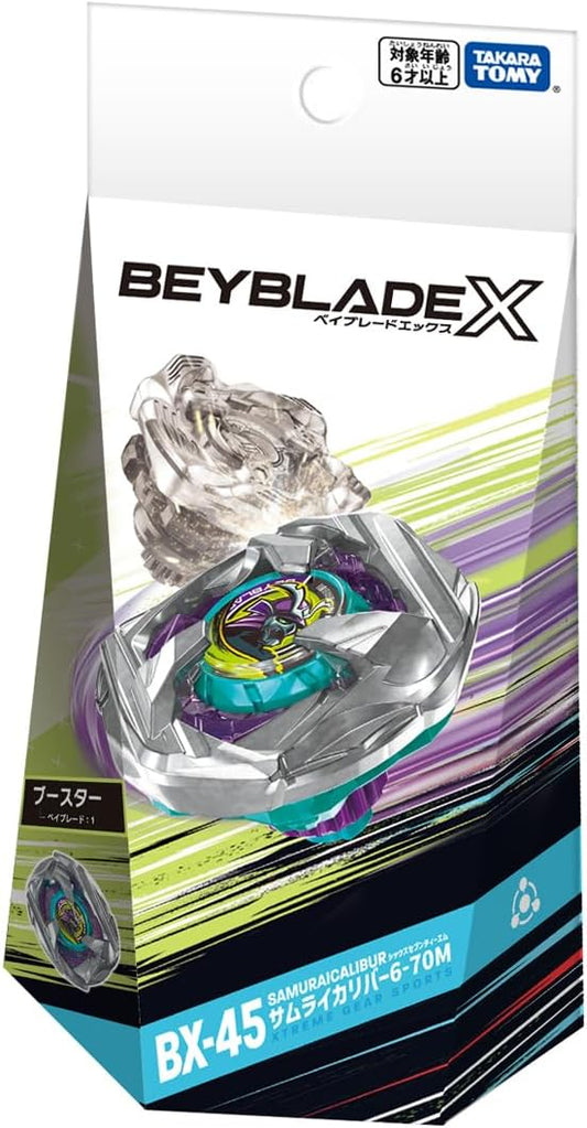 BeybladeX 爆旋陀螺 X BBX-BOS BeybladeX Booster BX-45 Samurai Calibur 6-70M