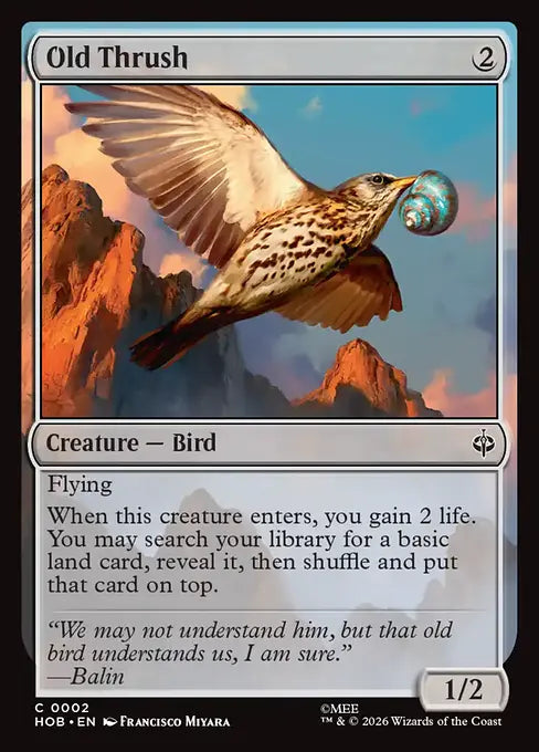 HOB-002 Old Thrush | Common (EN)