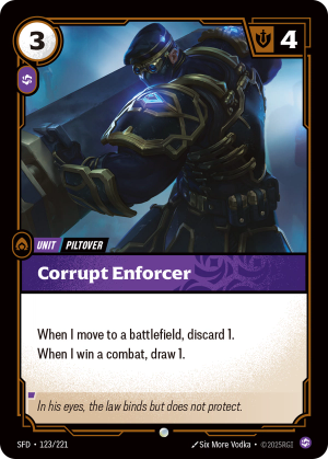 SFD-123/221 | Corrupt Enforcer | Common