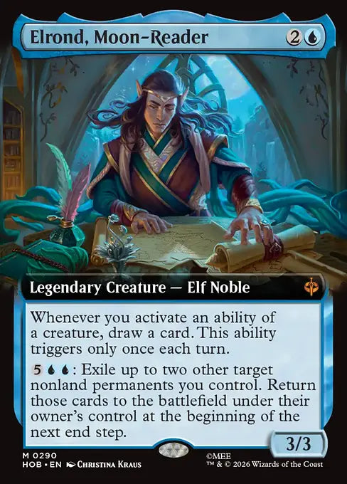 HOB-290 Elrond, Moon-Reader (Extended Art) | Mythic (EN)