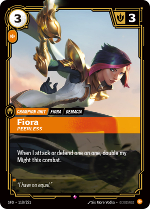 SFD-110/221 | Fiora, Peerless | rare