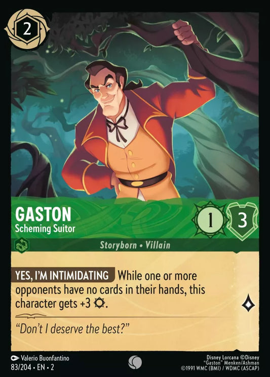 Set 2-083 | Gaston - Scheming Suitor | Common