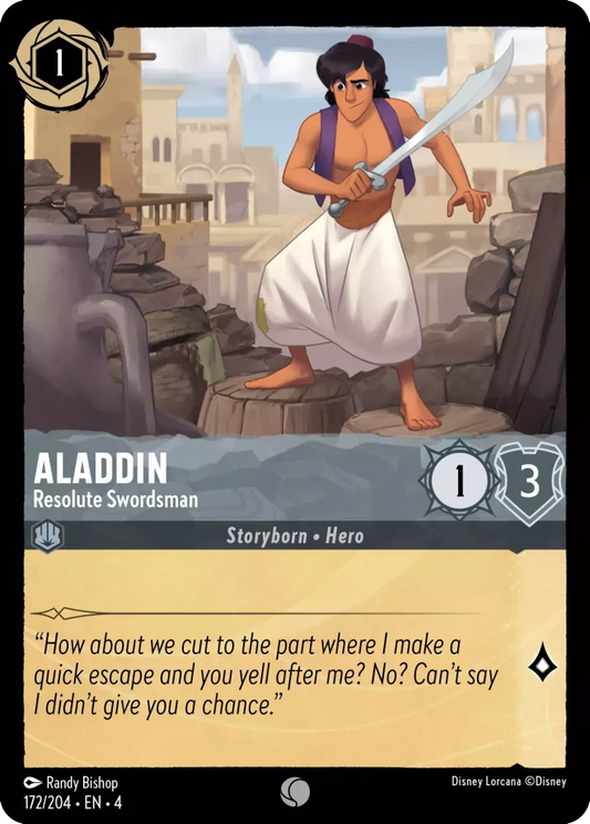 Set 4-172 | Aladdin - Resolute Swordsman | Common