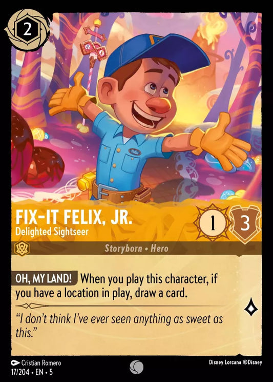 Set 5-017 | Fix-It Felix, Jr. - Delighted Sightseer | Common
