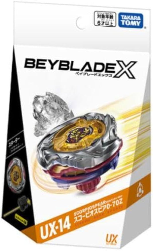 BeybladeX 爆旋陀螺 X BBX-STA BeybladeX UX-14 Scorpio Spear 0-70Z Starter