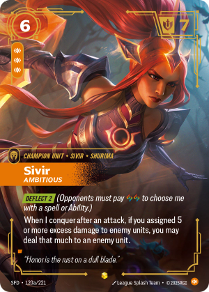 SFD-120a/221 | Sivir, Ambitious | Showcase