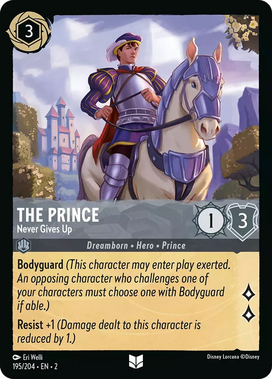 Set 2-195 | The Prince - Never Gives Up | Uncommon