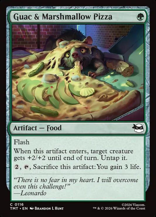 TMT-0116 | Guac & Marshmallow Pizza | EN  | - | Foil