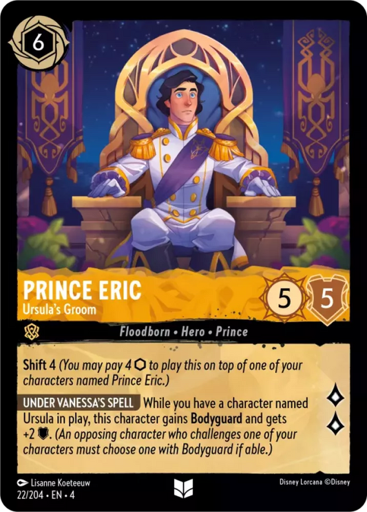 Set 4-022 | Prince Eric - Ursula's Groom | Uncommon
