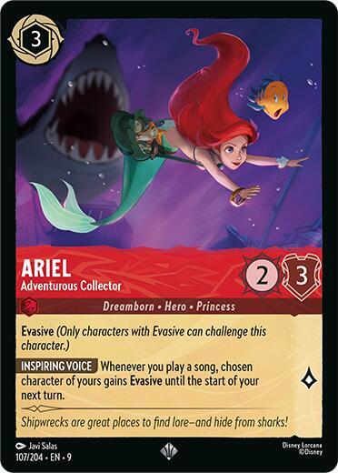 Set 9-107 | Ariel - Adventurous Collector | Super Rare