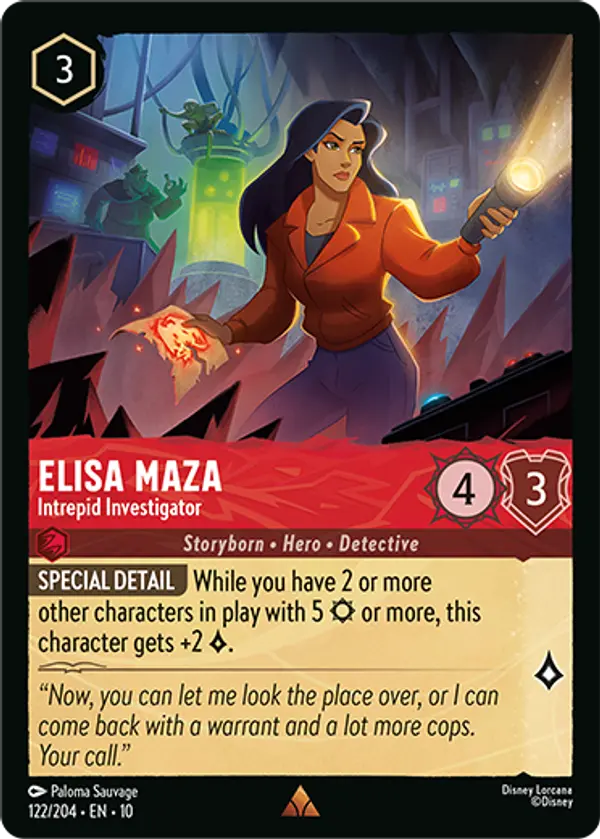 Set 10-122 | Elisa Maza - Intrepid Investigator | Rare
