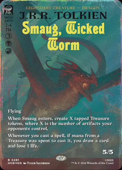 HOB-281 Smaug, Wicked Worm (Borderless) | Rare (EN)