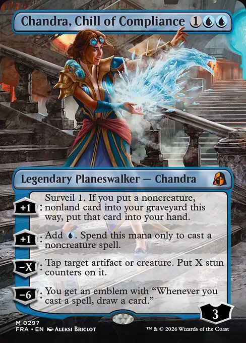 FRA-297 Chandra, Chill of Compliance (Borderless) | Mythic (EN)