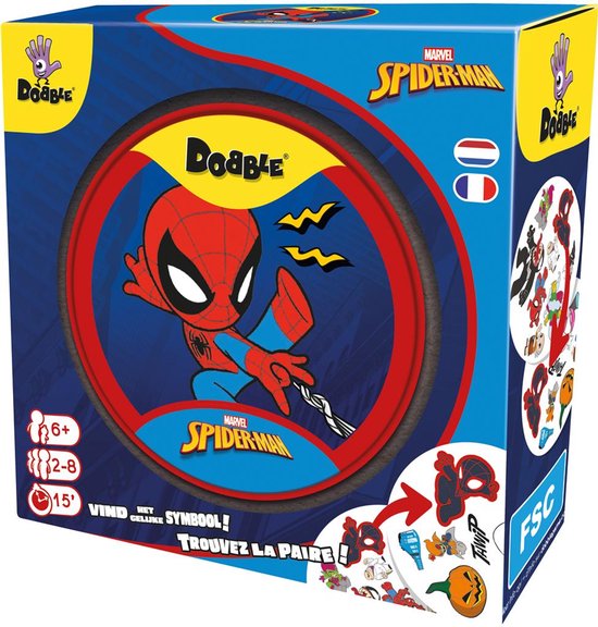 Dobble Spiderman Eco Sleeve-EN