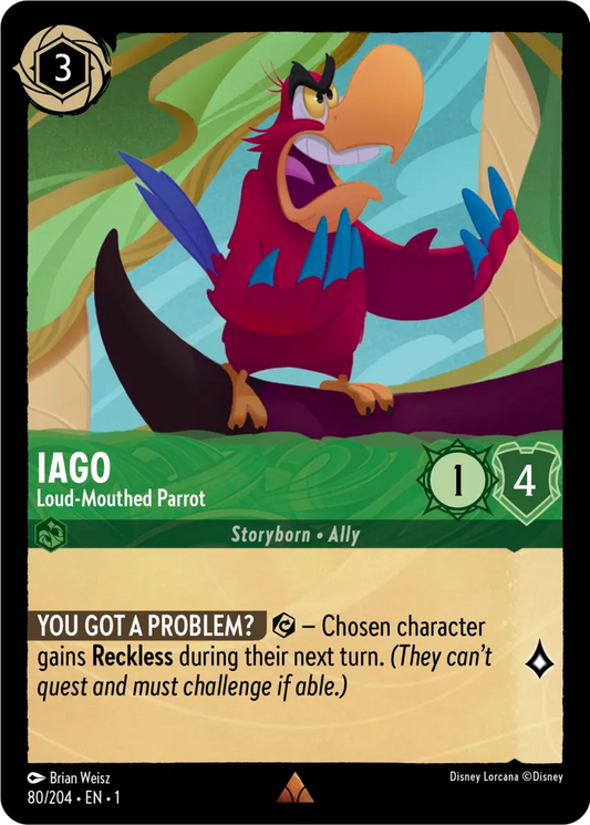 Set 1-080 | Iago - Loud-Mouthed Parrot |  Rare