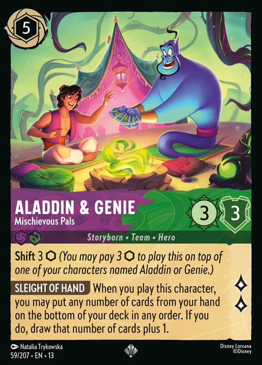Set 13-59 Aladdin & Genie - Mischievous Pals | Super Rare