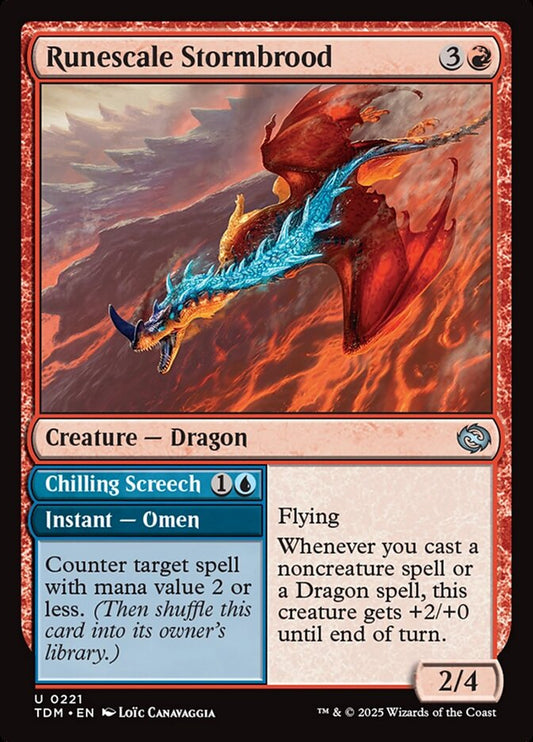 TDM-0221 | Runescale Stormbrood // Chilling Screech | EN  | - | Foil